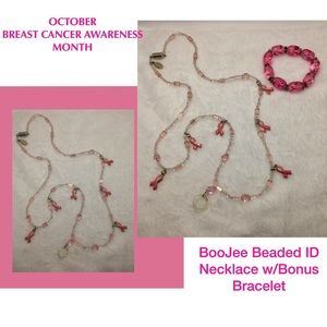🛍BooJee Beaded ID Necklace w/bonus Bracelet